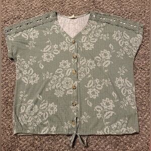 Como Blu Green Size Large Shirt